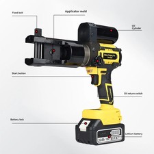 Crimpatrice elettrica idraulica per filo, ricaricabile, per elettricisti CM-70/300