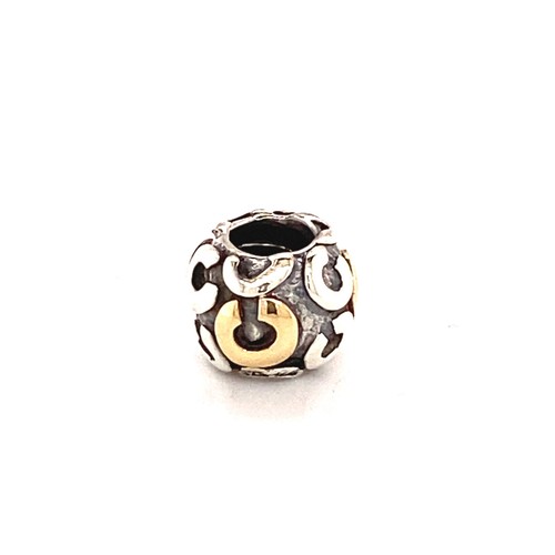 Charm pandora bicolore - charm,