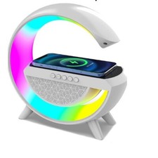 Lampada bianca con radio luce