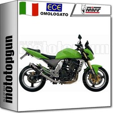 MIVV 2 SCARICO OMOLOGATO CAT-OEM GP INOX NERO KAWASAKI Z 1000 Z1000 2005 05