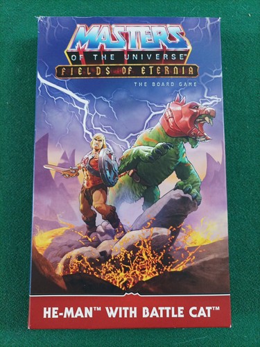 Man with battle - he-man, cat