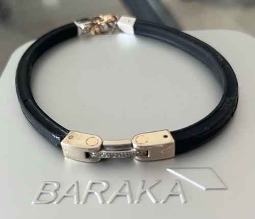 Bracciale baraka oro bianco - bracciale,
