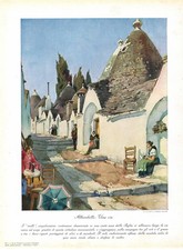 ALBEROBELLO i TRULLI BARI PUGLIA Stampa antica del 1937