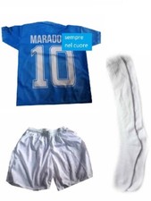 t-shirt maglietta  pantaloncini e calzettoni maradona  maglia napoli mars