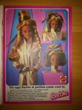 Pubblicità Advertising Publicitè BAMBOLA BARBIE MATTEL BELLISSIMI CAPELLI 1987