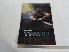BROCHURE ORIGINALE TRIUMPH TR6 PI RARO IN ITALIANO DEPLIANT PROSPEKT