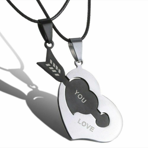 Collana 2in1 coppia cuore - collana,