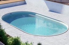 Piscina interrata ovale - , in