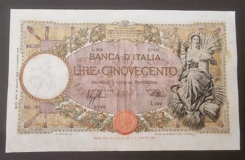 Rara cinquecento 500 lire - 500,