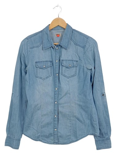 Only camicia donna jeans blu - only,