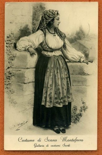 Costumi sardi costume di - costume,