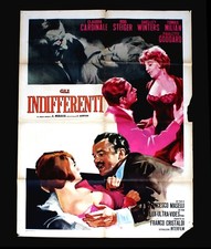 GLI INDIFFERENTI manifesto poster Milian Claudia Cardinale Winters Rod Steiger