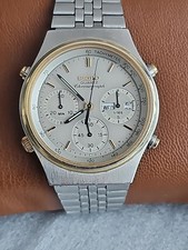 Seiko 7A38-7190 Quartz Chronograph 1986 Japan Made # DIFETTOSO da riparare 