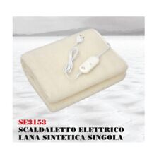 TERMOCOPERTA ELETTRICA SCALDALETTO LANA SINTETICA X LETTO SINGOLO SCALDA LETTO