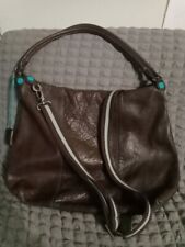 Gabs Borsa Pelle E  Stoffa Marrone 