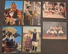 COSTUMI SARDI Lotto Di 18 Cartoline Alcune Viaggiate