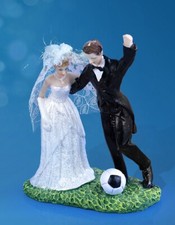Topper Torta Calcio Sposi