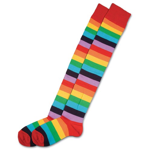Calze pagliaccio multicolore