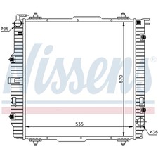 1x NISSENS 62599A RADIATORE