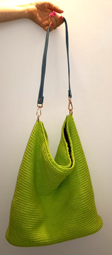 Borsa all uncinetto fatta - borsa,