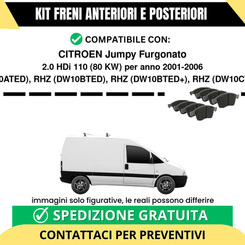 Pastiglie freno ant post - freno,