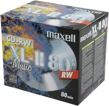 CD-RW AUDIO  80MIN. MAXELL REGISTRABILI 10PZ  CUSTODIA JEWL CASE 10,4MM
