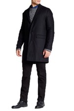 Cappotto Nero Relaxed Fit Da