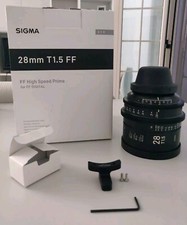 Sigma Prime 28mm T1.5 Cine Lens (FF, PL Mount, Meter) I/Tech - Perfect Condition