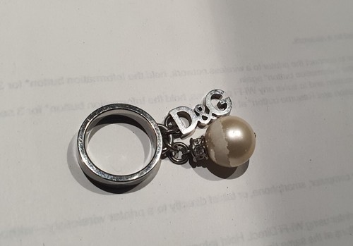 Anello charms acciaio inox - d&g,