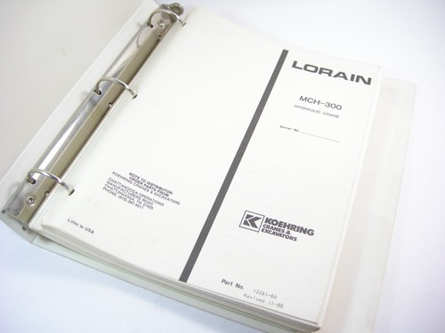 Libro manuale ricambi - , gru