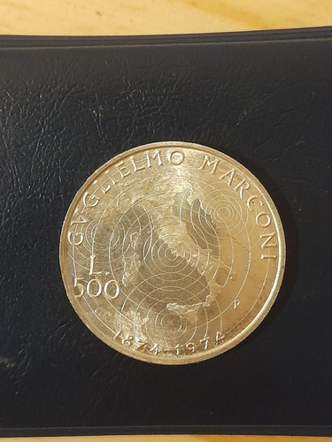 500 lire argento - marconi, 1974