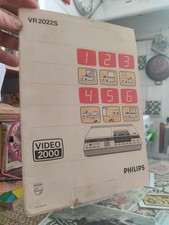 libretto istruzioni philips vr 2022s video 2000 