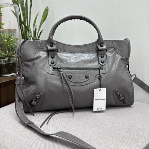 Balenciaga city bag cuir gris - bag,