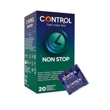 Control Non Stop Preservativi Ritardanti e Stimolanti 20 Profilattici