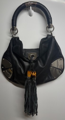 Gucci bamboo indy borsa hobo - bamboo,