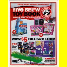 FIVE BELOW Toy Book 2013 Ad