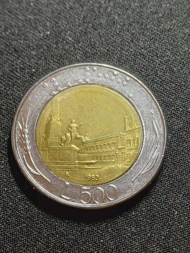 Moneta 500 lire italia 1983 - moneta,