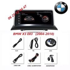 Autoradio ECRAN GPS-CARPLAY ANDROID AUTO BMW X3 (E83) + Kit de montage + Caméra