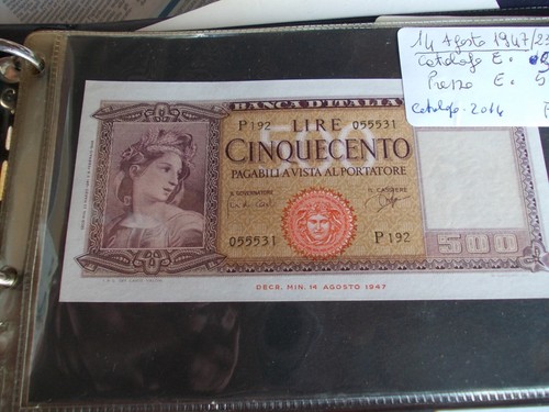 500 lire italia ornata - italia, di