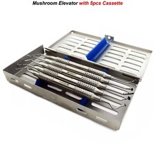Rialzo del Seno Mascellare Curette Ascensori Impianti Dentali con Vassoio Set 5