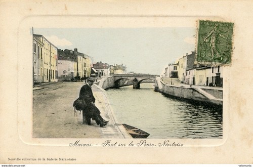 S9171 cpa marans - s9171, pont