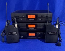 Lotto 3 ricevitori Audio-Technica ATW-R2100a con 2 trasmettitori Bodypack ATW-T210A