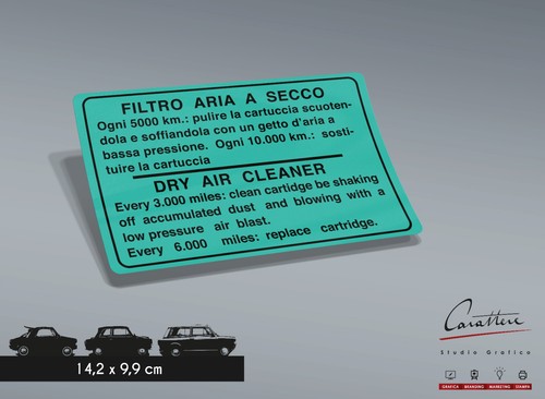Adesivo filtro aria secco - filtro,