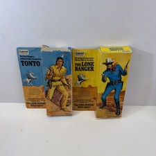 The Lone Ranger Figure Gabriel #23620 E Tonto # 24697 Ottime Condizioni