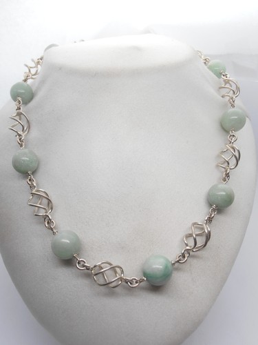 Collana argento 925 giada - 925, e