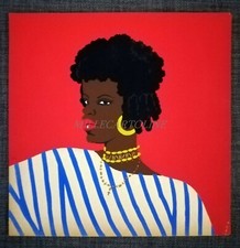 DISEGNO COLORATO A TEMPERA - Giovane Etiope - Anonimo - Chiostri