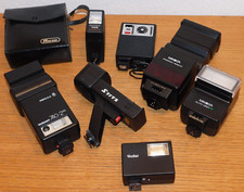 LOT 8 FLASH pour APPAREIL PHOTO soltron VARIANT regula MINOLTA rollei STITZ zeny