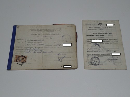 Fiat 1100 familiare libretto - fiat,