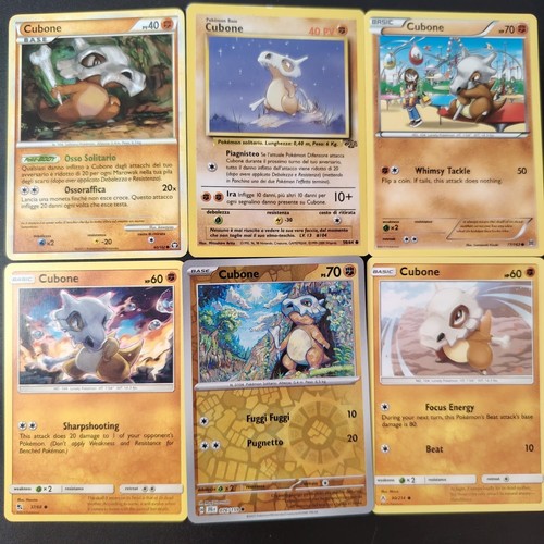 Pokemon lotto cubone reverse - lotto,