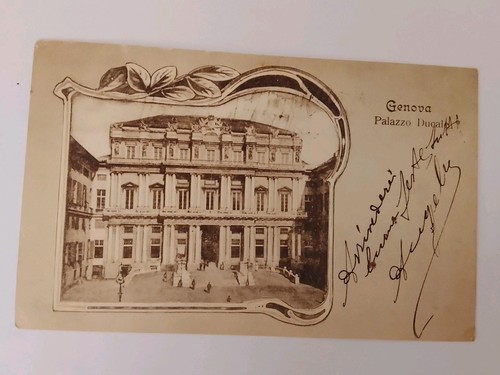 Cartolina genova palazzo - genova,